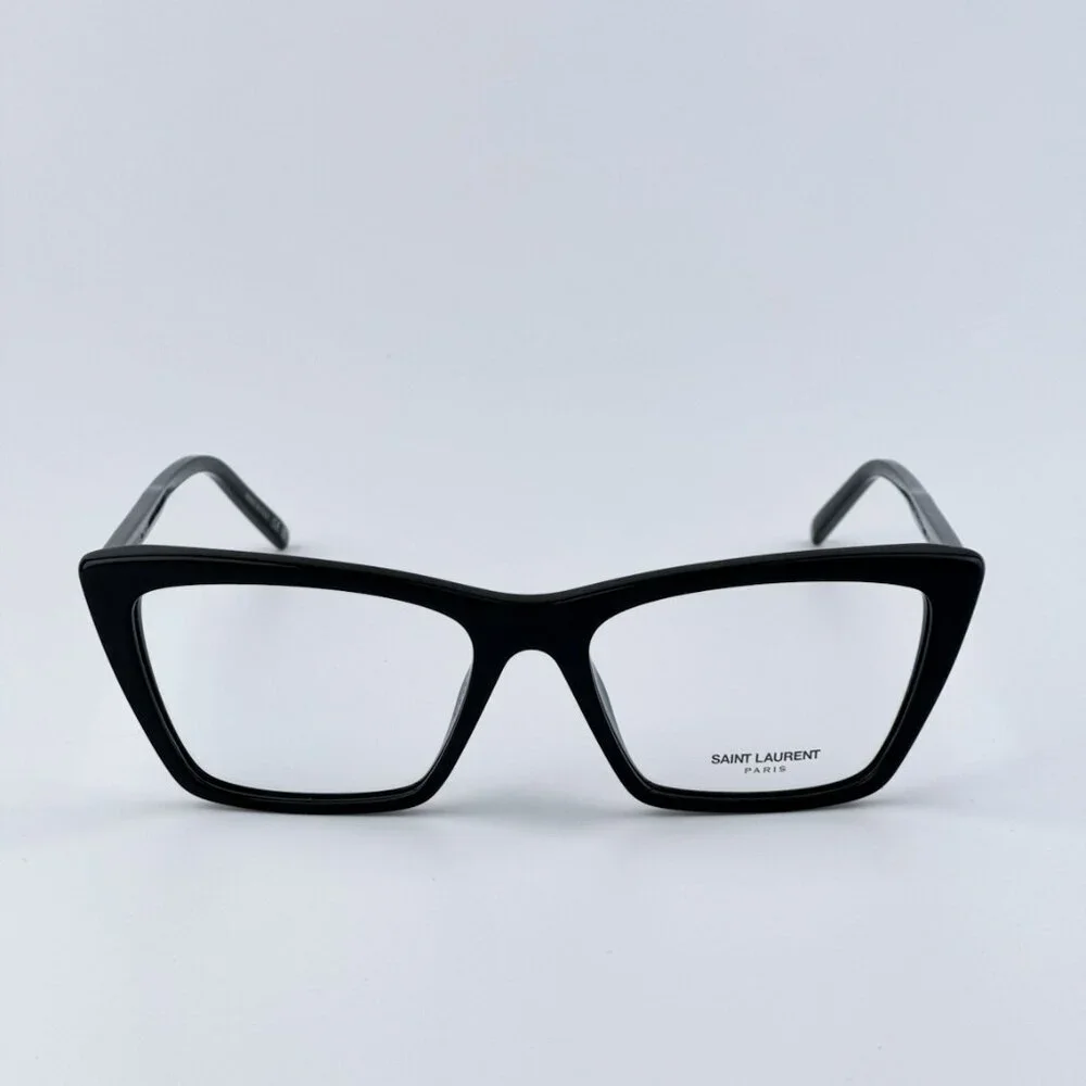 Saint Laurent SL737 Mica Thin OPT 001 BRAND NEW Eyeglasses Black Cat Eye Unisex